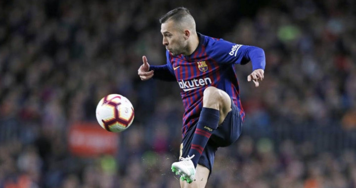 Una foto de Jordi Alba durante un partido del Barça / FCB