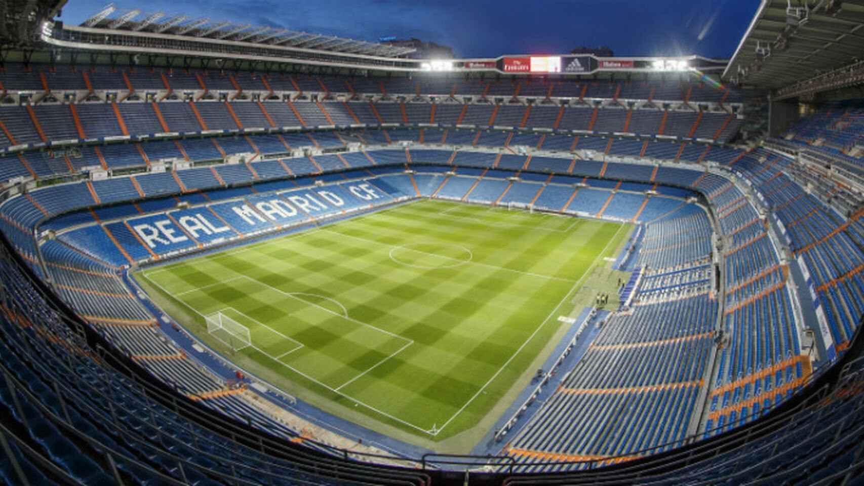 Interior del estadio Santiago Bernabéu / Real Madrid