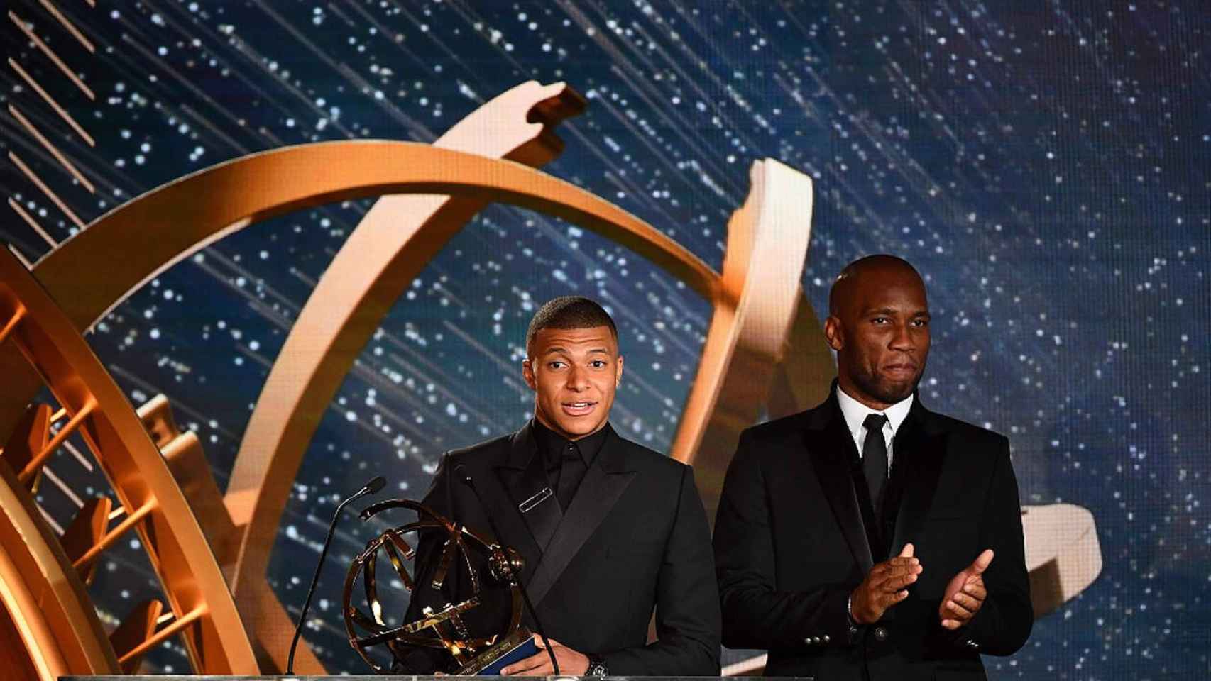 Mbappé en la entrega de premios de la UNFP / EFE