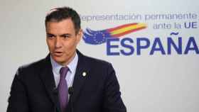 El presidente del Gobierno, Pedro Sánchez, en una reciente intervención en la Unión Europea / EP