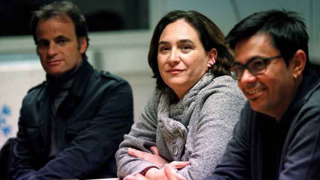 Jaume Asens, Ada Colau y Gerardo Pisarello, dirigentes de los comuns / EFE