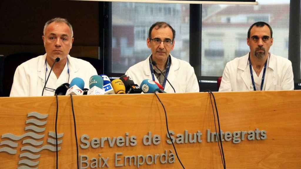 El doctor Xavier Pérez (c), que será el nuevo director gerente del ICS / CG