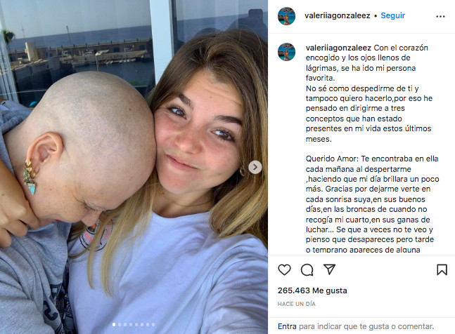 El mensaje de Valeria, la hija de Hilda Siverio a su madre / INSTAGRAM