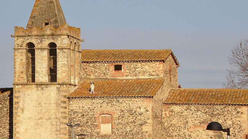 Una iglesia en la localidad de Riudarenes