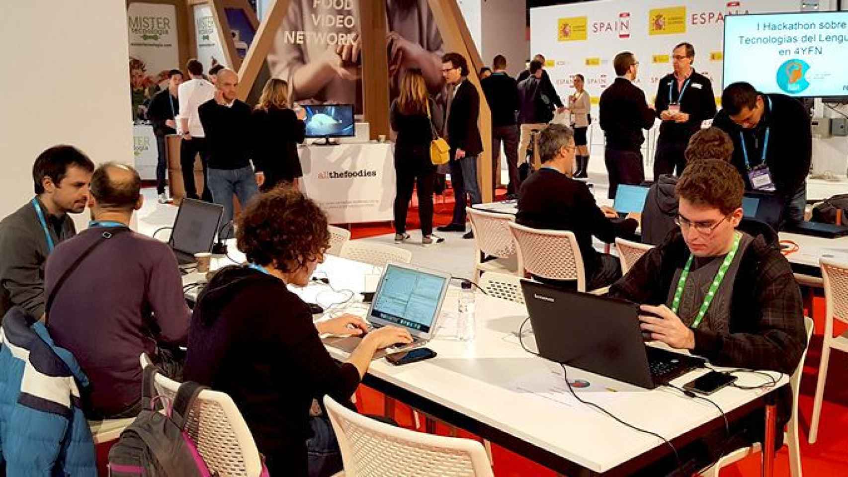 Imagen de la primera Hackathon Tecnología del Lenguaje organizada por el 4YFN / EFE