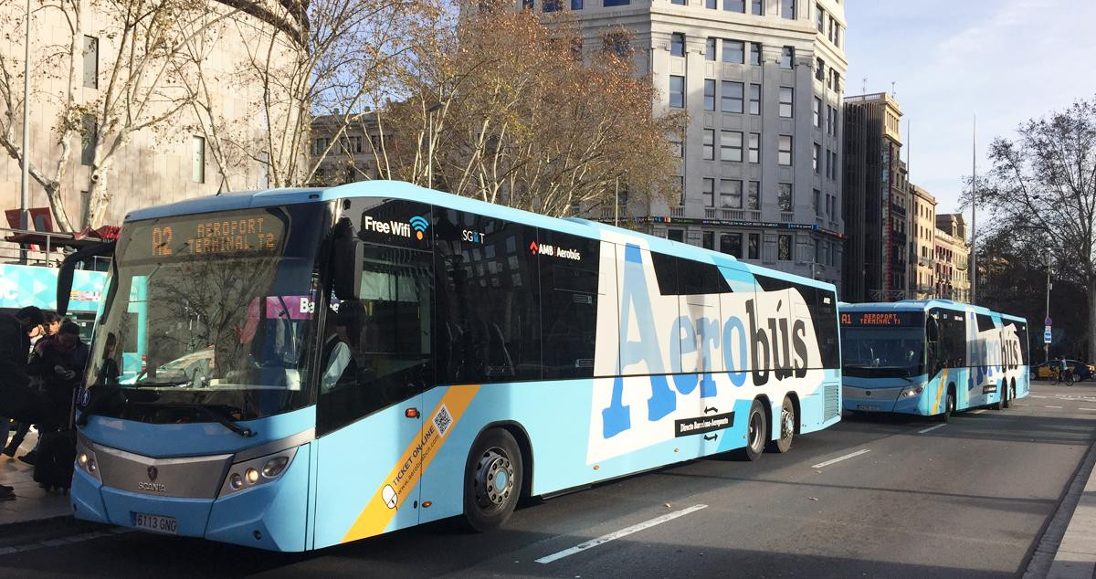 El Aerobús de Barcelona, cuya UTE actual, SGMT, ha renunciado a gestionar el servicio al estar investigada por, presuntamente, montar un cártel / CG