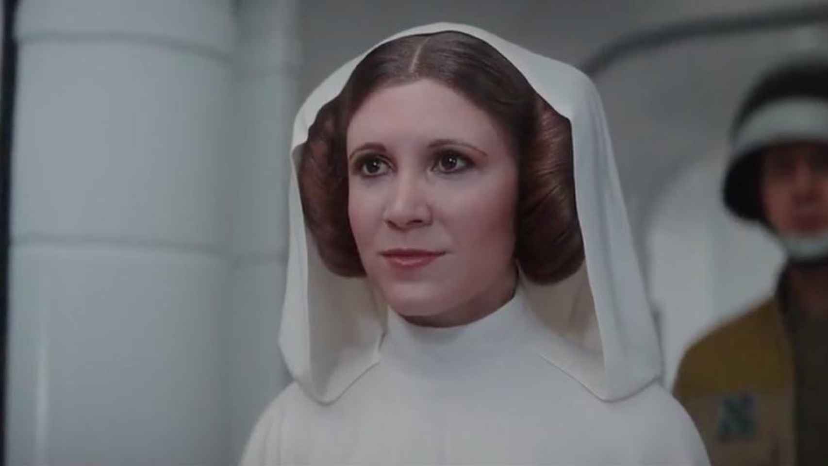 Carrie Fisher en 'Rogue One: Una Historia de Star Wars', un claro ejemplo de los actores cuya imagen ha sido recreada digitalmente / DISNEY