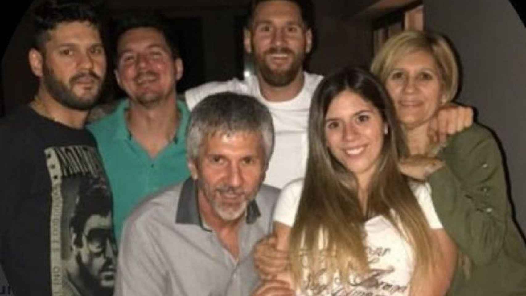 Messi junto a su familia