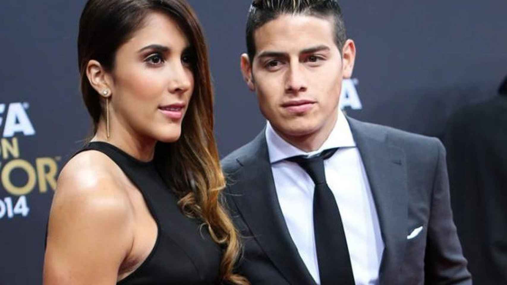 James Rodríguez y Daniela Ospina en una foto de archivo