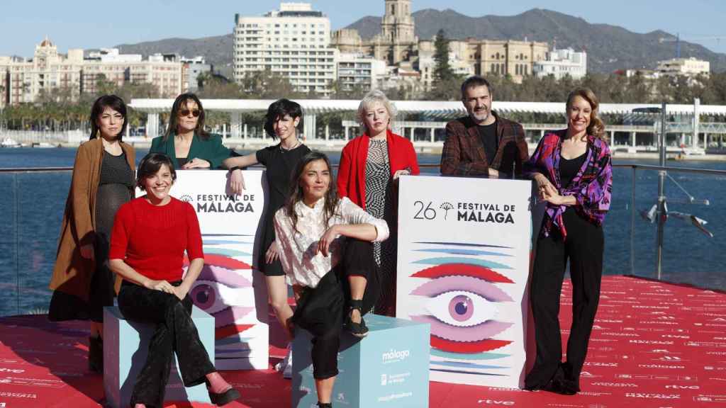 La directora catalana Carla Subirana y el equipo de 'Sica' / ÁLEX ZEA