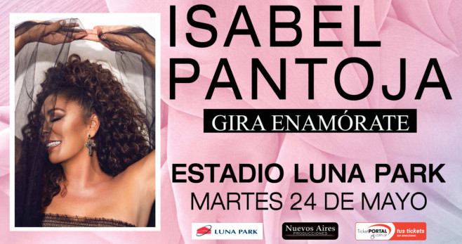 Cartel de un concierto de Isabel Pantoja