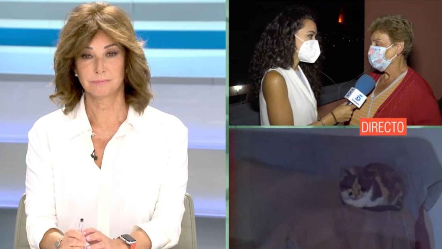 Ana Rosa en el programa especial 'La Palma en nuestros corazones' / MEDIASET