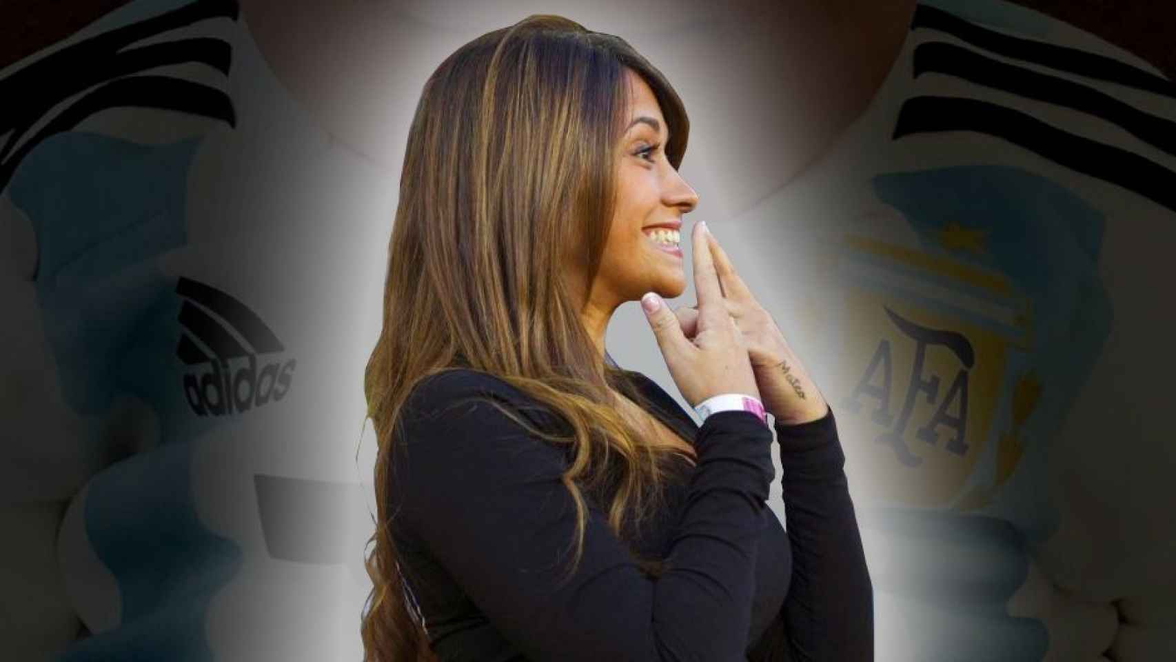 Antonella Roccuzzo sobre la foto más tierna de su hijo Ciro Messi / FOTOMONTAJE DE CULEMANÍA