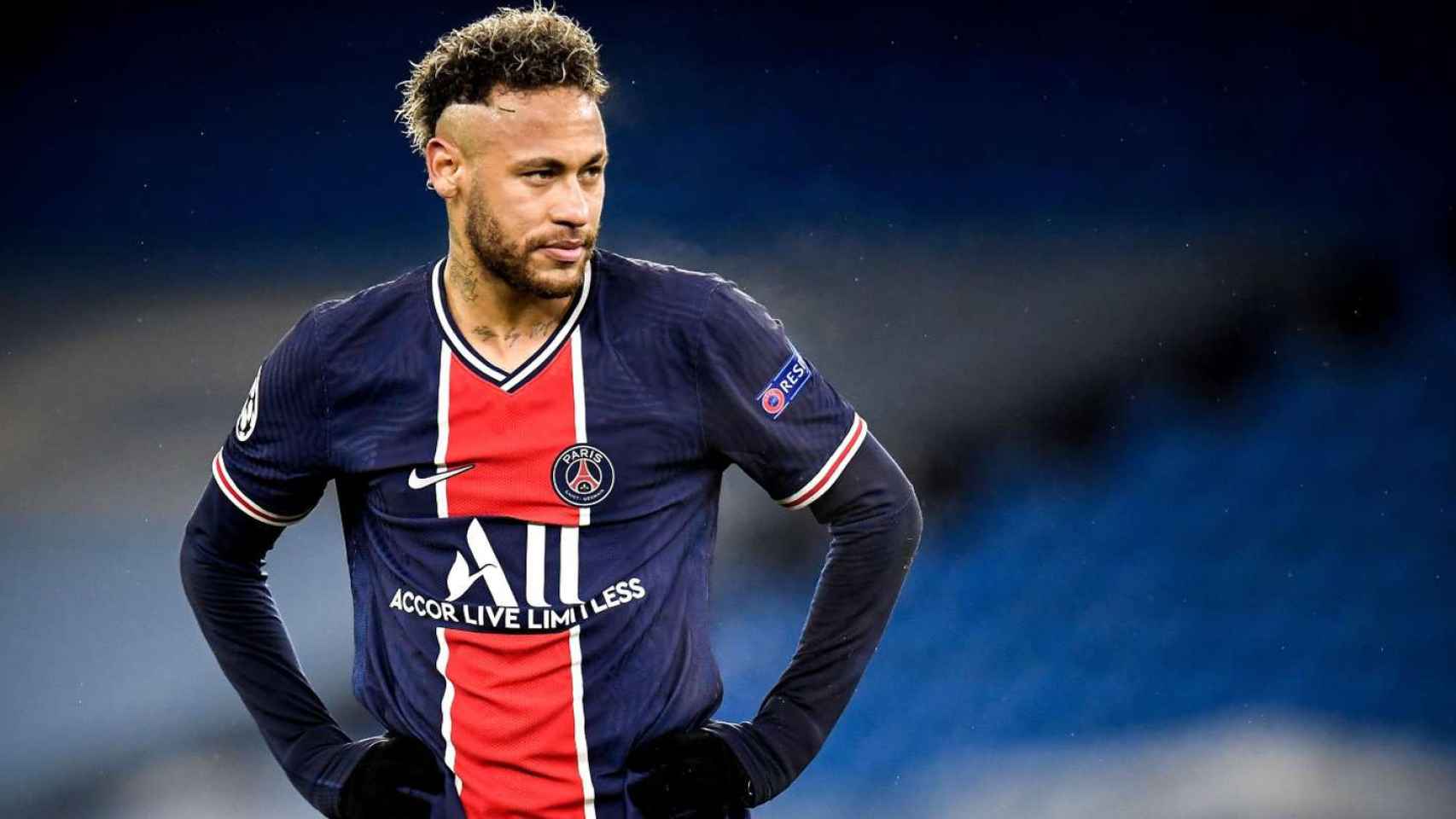 Neymar, durante un partido del PSG la temporada pasada / EFE