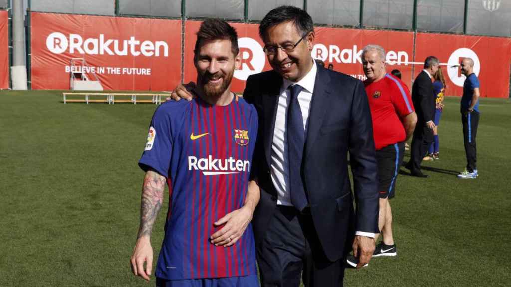 Messi con Bartomeu en una imagen de archivo / EFE