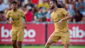 Miralem Pjanic, durante el partido de pretemporada contra la Juventus / Twitter