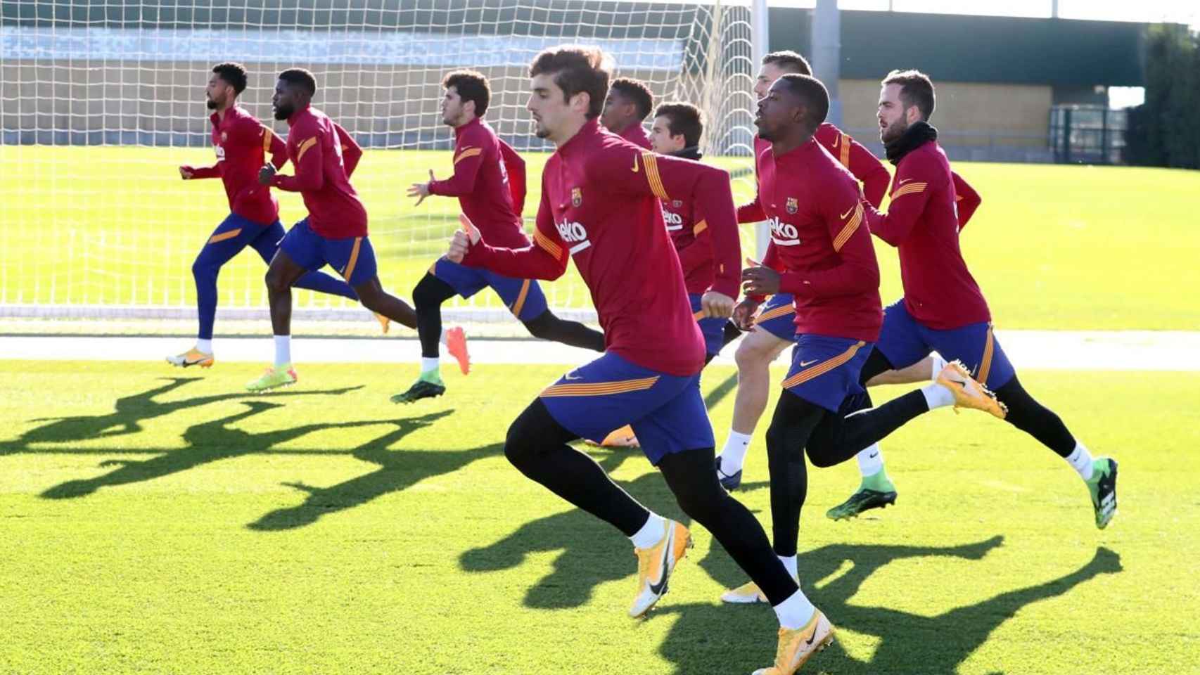 Los jugadores del Barça, en un entrenamiento | FCB