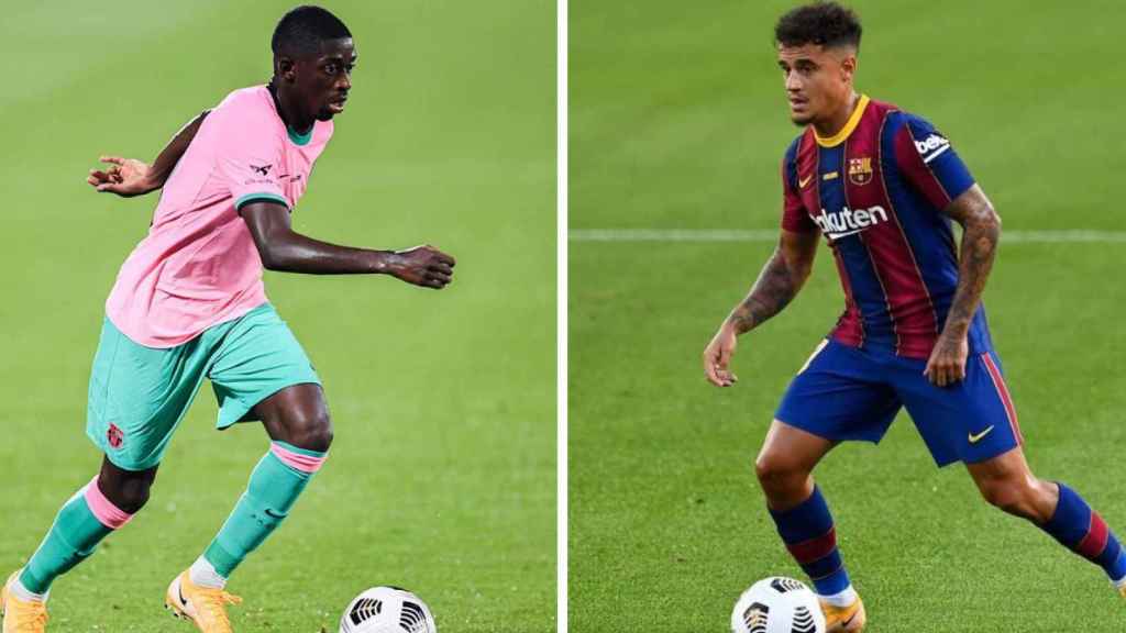 Dembelé y Coutinho en un fotomontaje / Culemanía