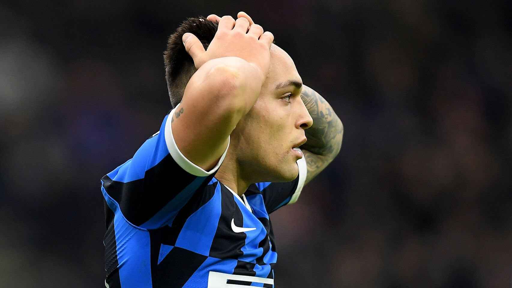 Lautaro Martínez lamenta una ocasión del Inter de Milán / EFE