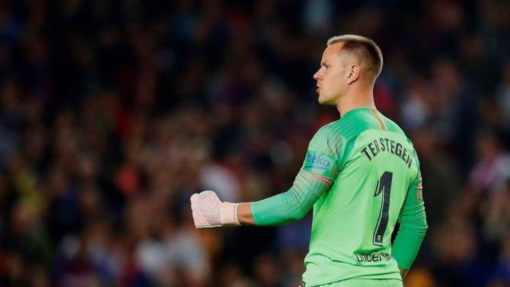 Ter Stegen en un partido de Liga/ EFE