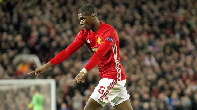 Paul Pogba celebrando un tanto con el Manchester United / EFE