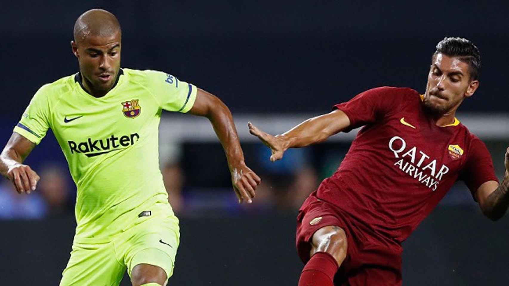 Rafinha durante un partido de pretemporada con el Barça / EFE