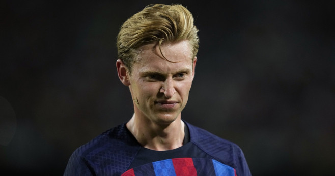 Frenkie de Jong, durante el Trofeo Joan Gamper con el Barça / EFE