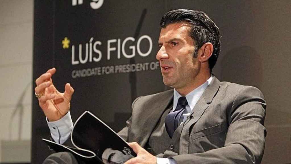 Luis Figo durante un acto / REDES