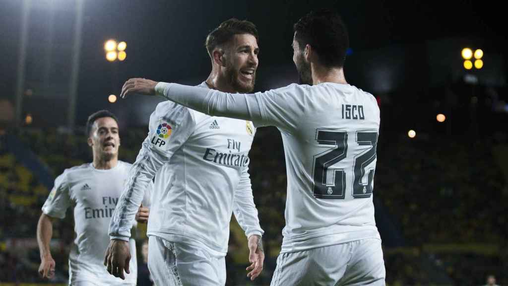 Sergio Ramo e Isco Alarcón celebrando un gol / EFE