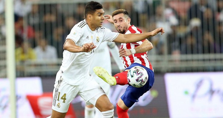 Casemiro en la final de la Supercopa de España / EFE