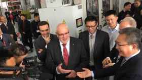 El consejero catalán de Empresa, Jordi Baiget, en la inauguración de la fábrica de la empresa de automoción catalana Ames en la región china de Wuhu, cerca de Shanghái / EUROPA PRESS