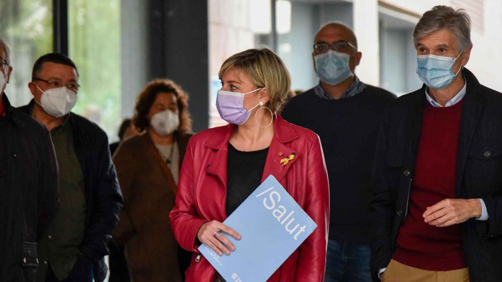 Alba Vergés, consejera catalana de Salud, durante una visita oficial / EP