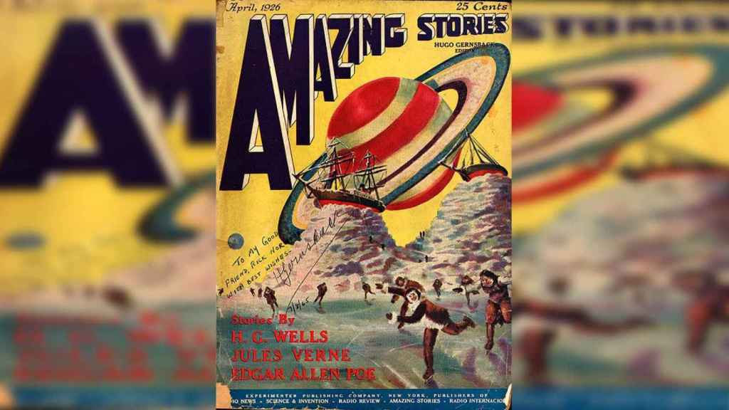 Portada de la revista Amazing Stories / FRANK R. PAUL