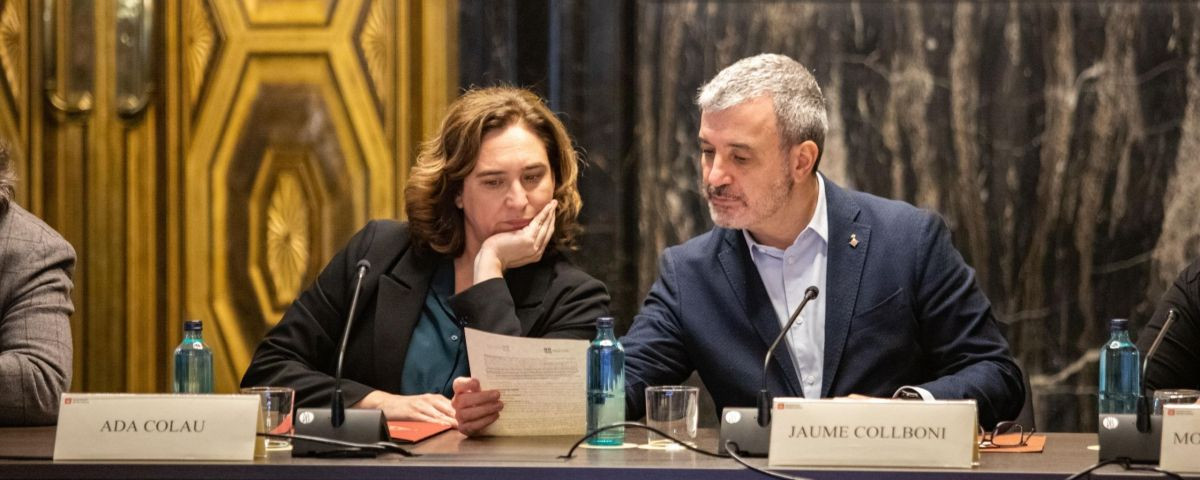 Ada Colau y Jaume Collboni, hasta ahora socios de gobierno en el Ayuntamiento de Barcelona / EP