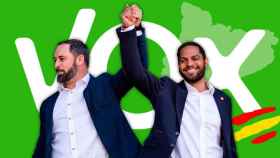 Santiago Abascal e Ignacio Garriga, presidente de Vox y diputado y candidato por Barcelona, respectivamente / CG