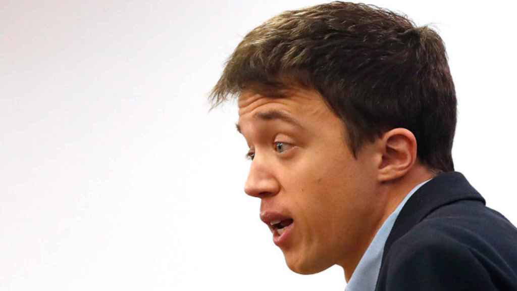 Íñigo Errejón, líder de Más País y exdiputado de Unidos Podemos, en una comparecencia pública / EFE