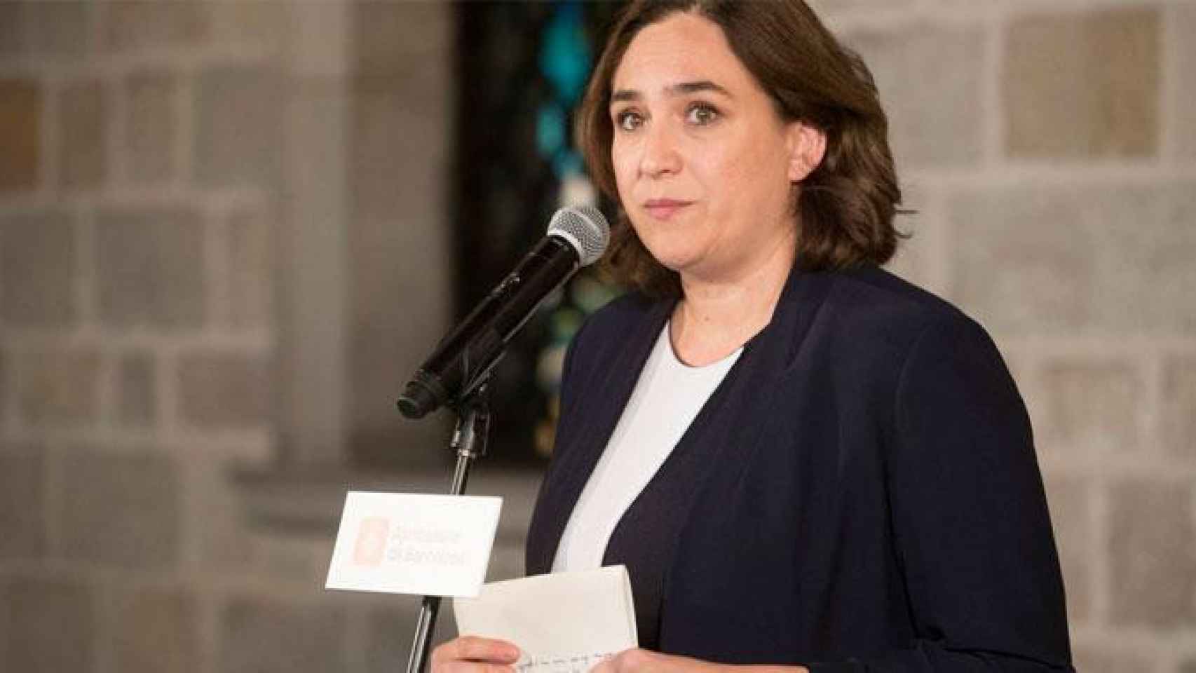 Ada Colau, alcaldesa de Barcelona, en una comparecencia pública anterior / EFE