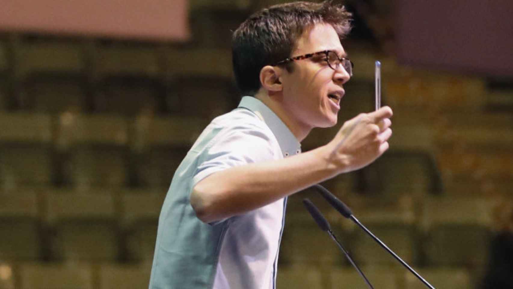 Íñigo Errejón, secretario de Política de Podemos, el sábado en Vistalegre / EFE