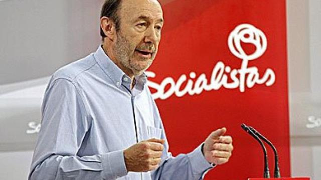 El líder del PSOE, Alfredo Pérez Rubalcaba
