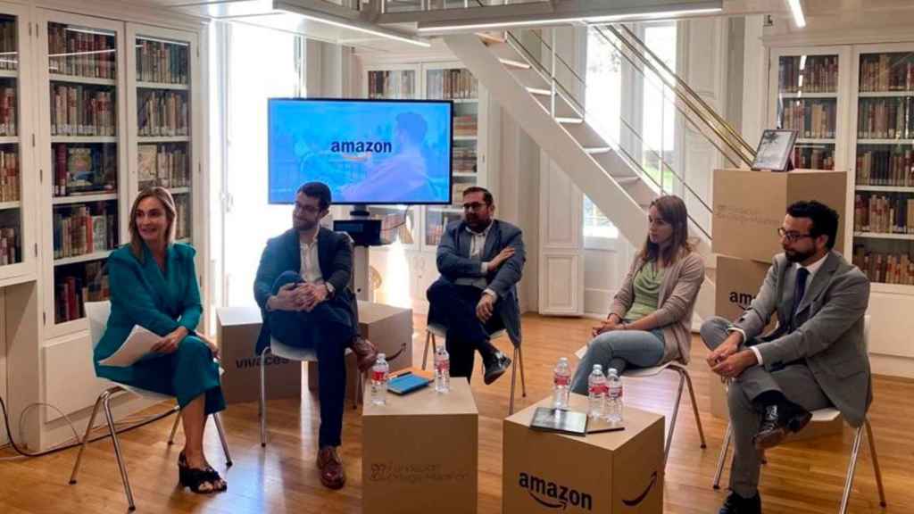 Los responsables de Amazon y Beryby presentan el estudio  'Lectura, Escritura y Creación Literaria en España' / EUROPA PRESS