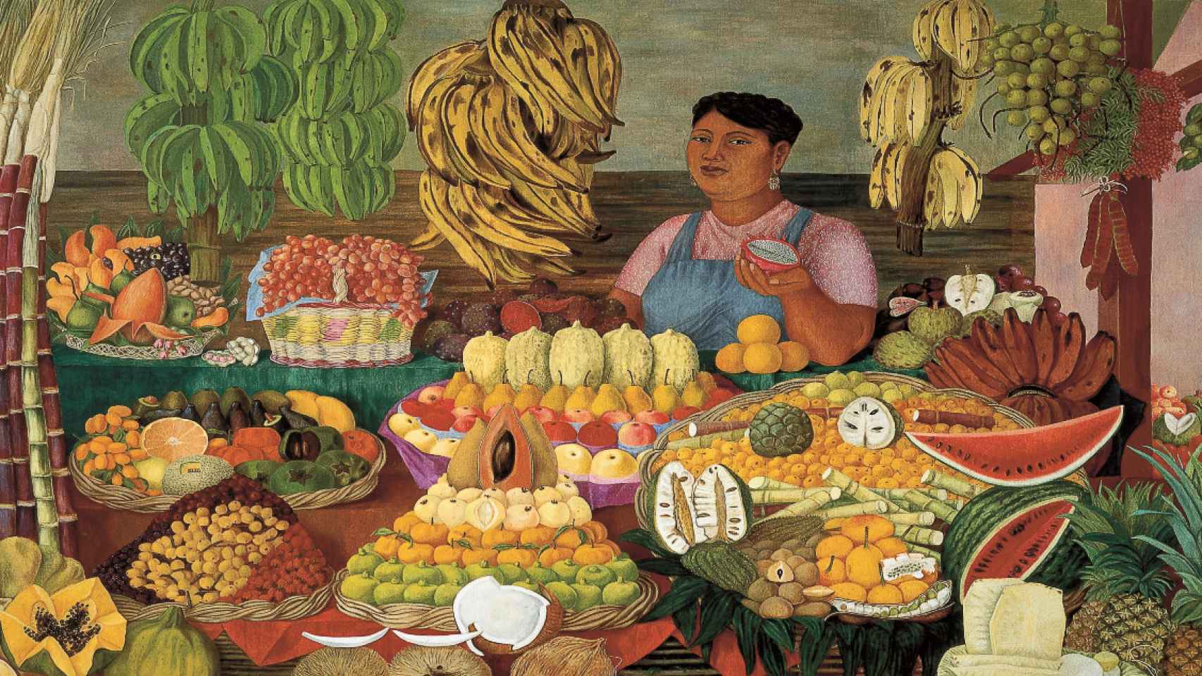 La vendedora de frutas, 1951, Acervo Museo de Arte Moderno. INBAL  /Secretaría de Cultura. (c) Bild-Kunst Bonn, 2022 / SOMAAP