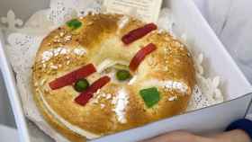 Un roscón de reyes tradicional, dulce muy apreciado por los catalanes / EP