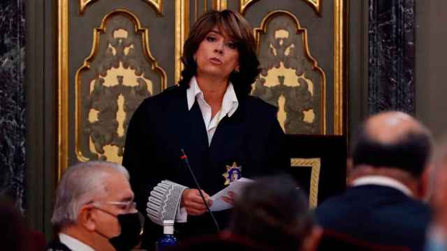 La titular de la Fiscalía General del Estado, Dolores Delgado, durante la inauguración del año judicial / EFE
