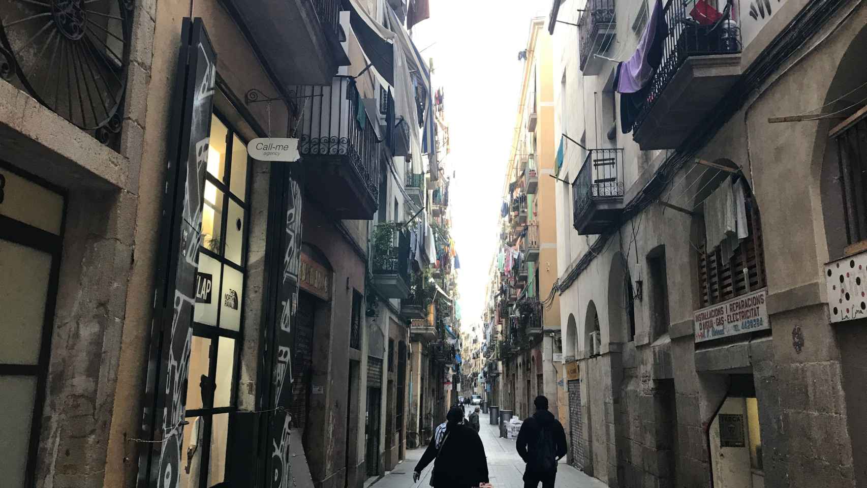 Una de las calles del Raval / CG