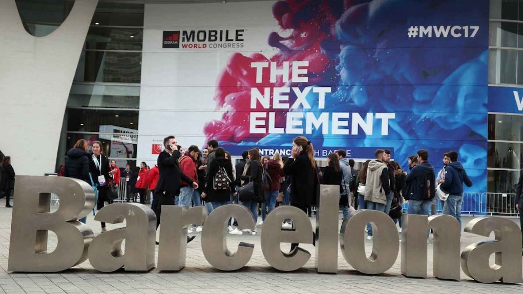 Una foto de archivo del Mobile World Congress de 2017