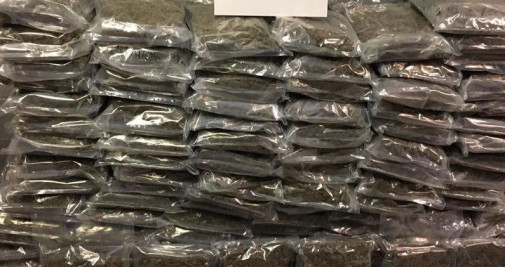 120 bolsas de marihuana intervenidas en un camión / MOSSOS