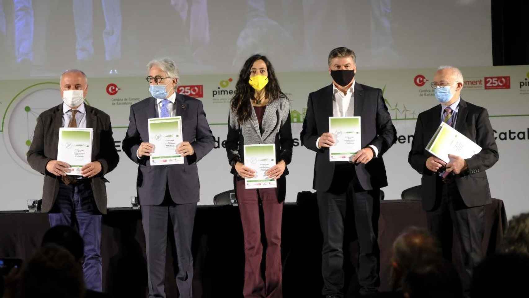 Imagen de los agentes económicos catalanes en el acto por la transición energética / CG