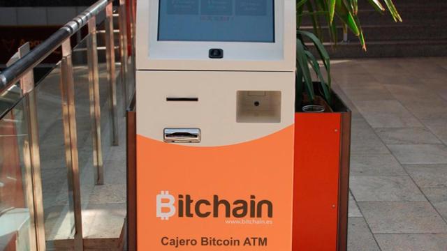 Cajero de Bitchain para cambiar euros por 'bitcoins' / TWITTER