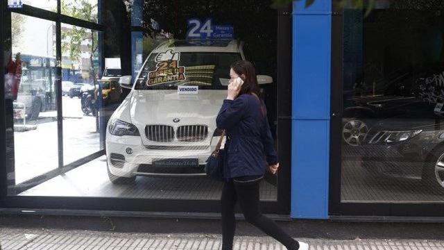 Imagen de un concesionario de vehículos de ocasión en Barcelona / CG