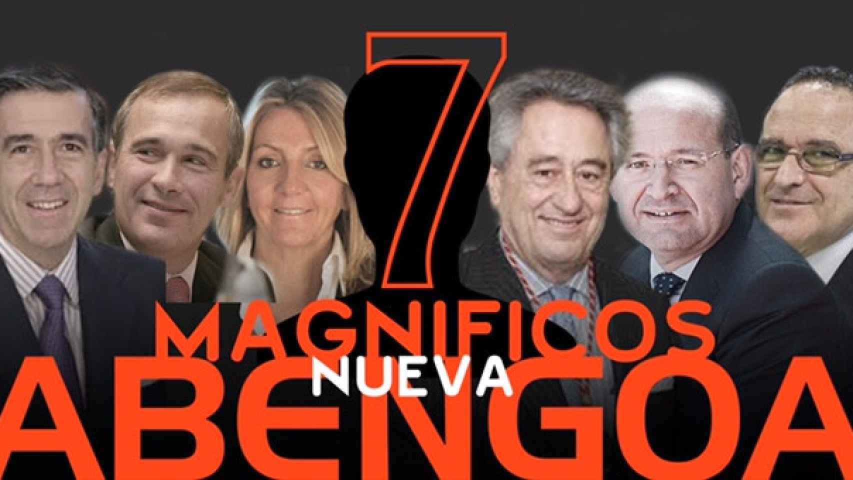 Seis de los siete nuevos miembros del consejo de administración de Abengoa / FOTOMONTAJE DE CG